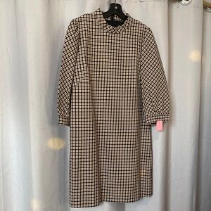 Elie Tahari Black and Tan Dress